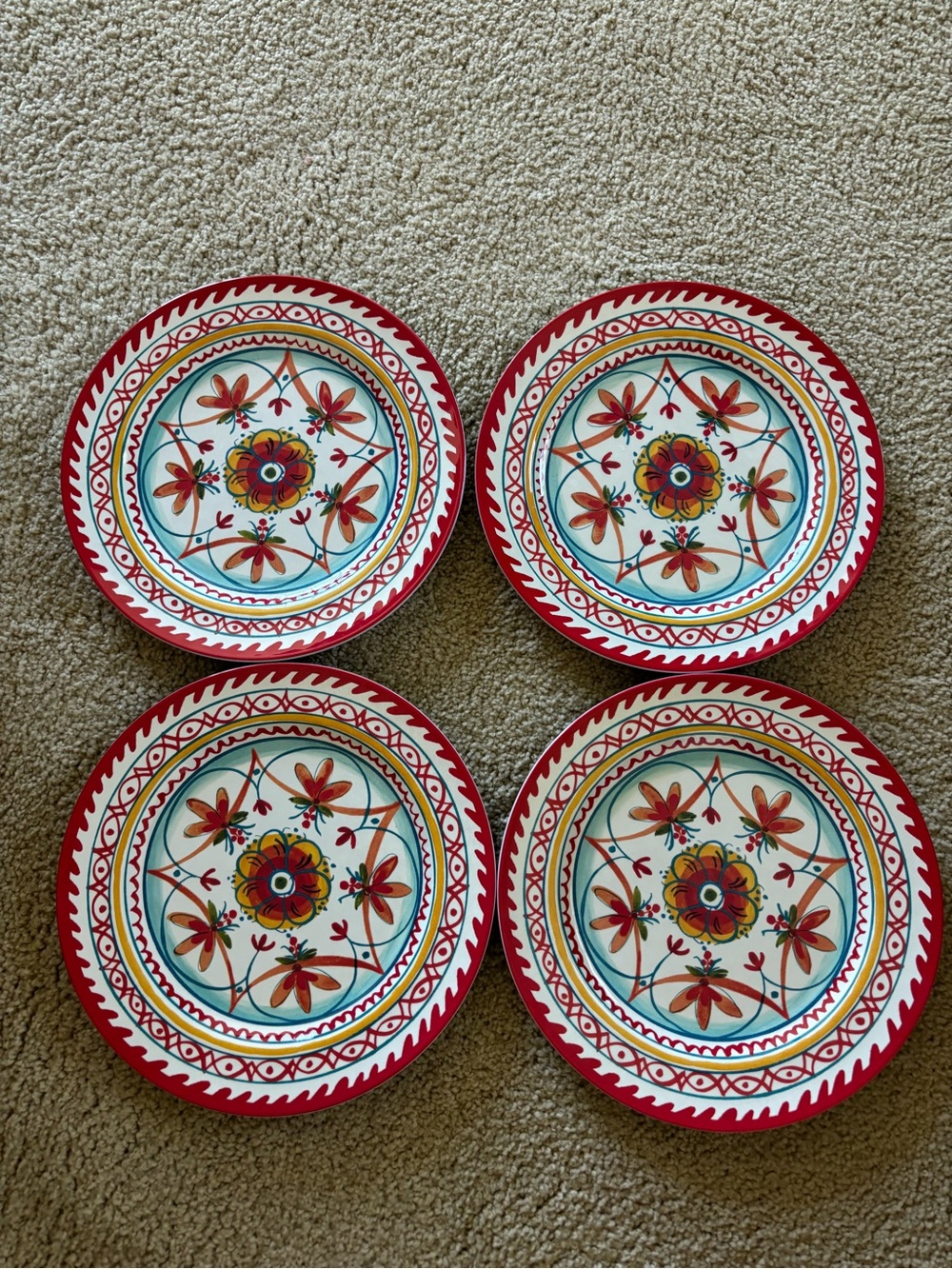 Rachel Roy Melamine Dinner Plates - Set of 4
